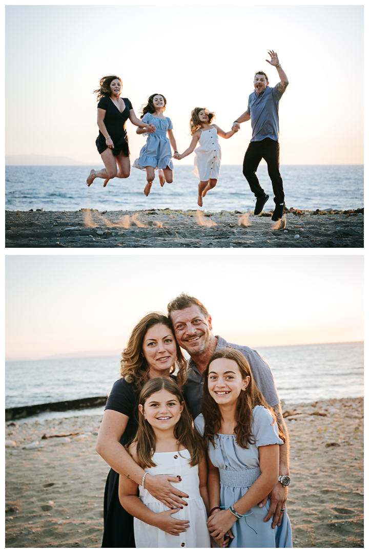 Family Photos at Portuguese Bend Beach in Palos Verdes, Los Angeles, California