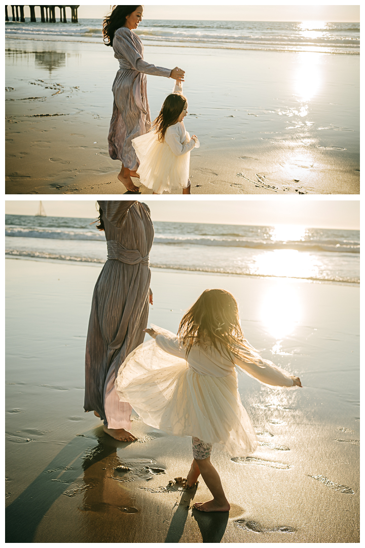 Family Photos at Manhattan Beach Pier in Manhattan Beach, Los Angeles, California