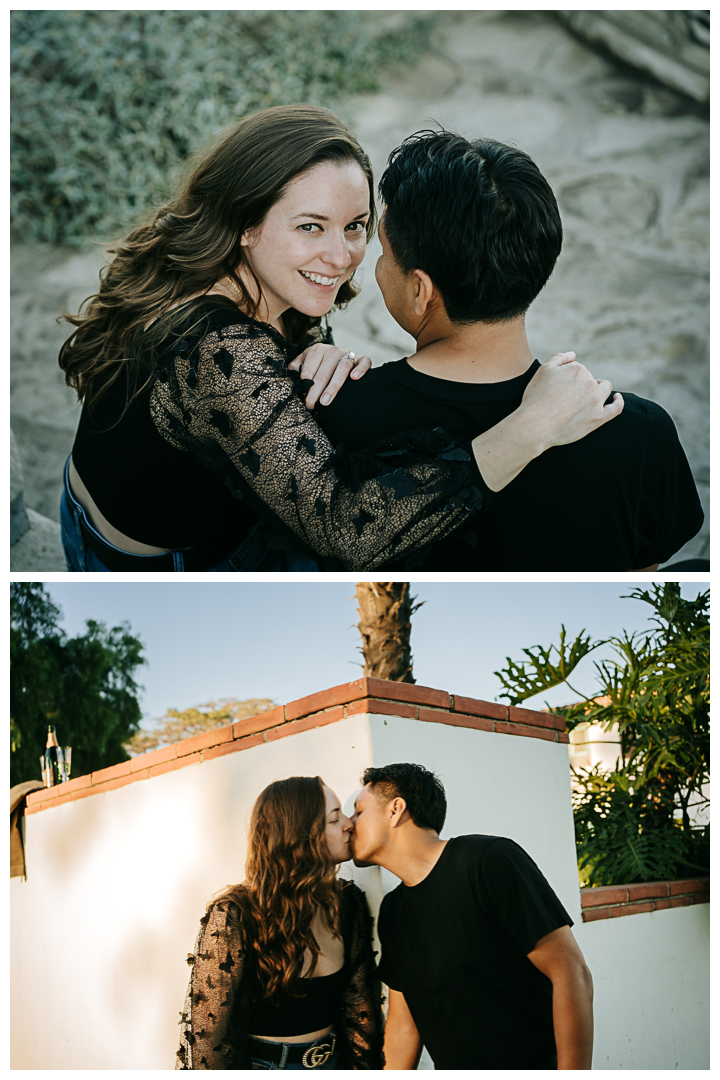 Surprised Proposal at Adamson House Museum, Malibu, Los Angeles, California