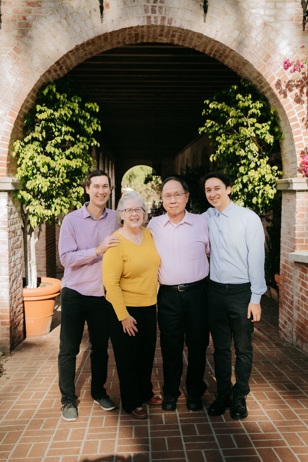 Family Photos at Malaga Cove Plaza in Palos Verdes, Los Angeles, California