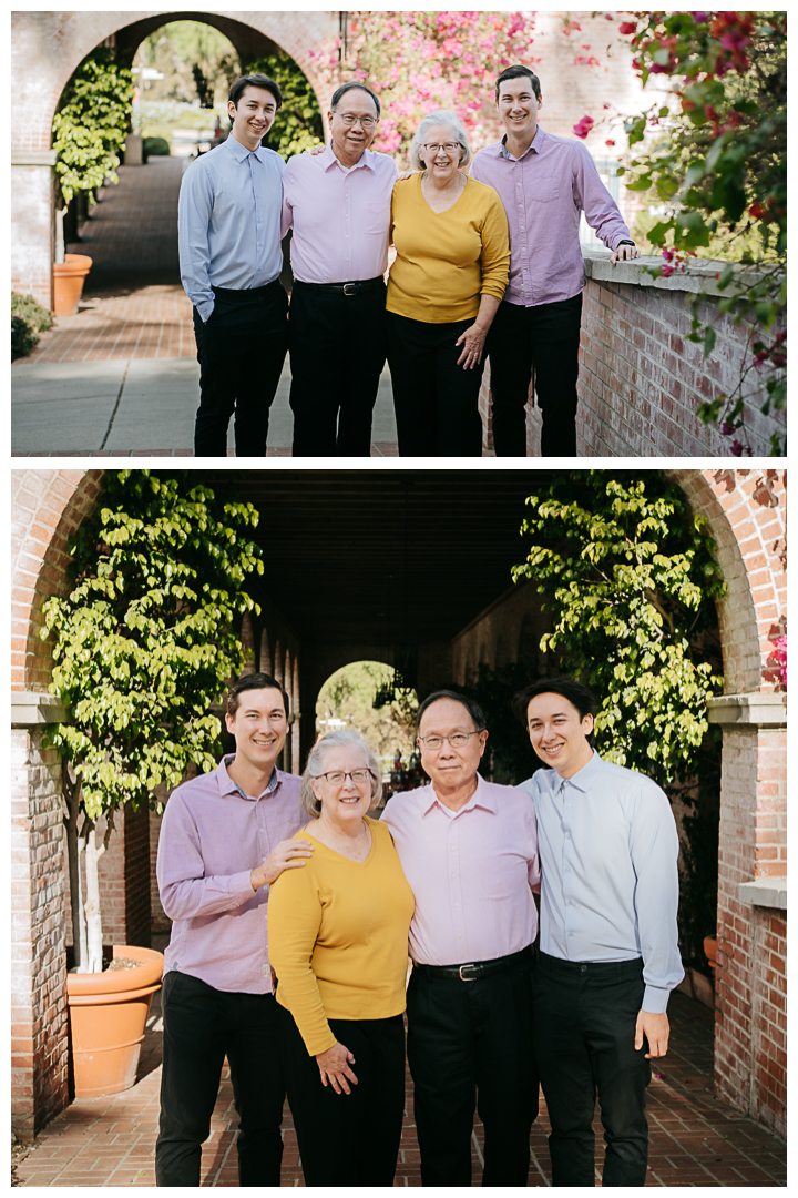 Family Photos at Malaga Cove Plaza in Palos Verdes, Los Angeles, California