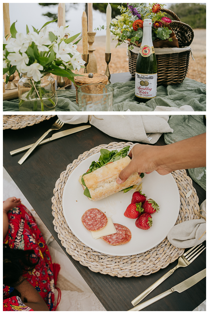 Picnic at Lunada Bay in Palos Verdes, Los Angeles, California