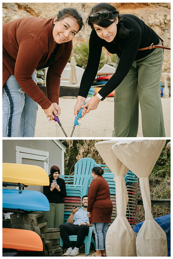 Surprise Proposal and Mini Engagement at Terranea Beach in Palos Verdes, Los Angeles, California