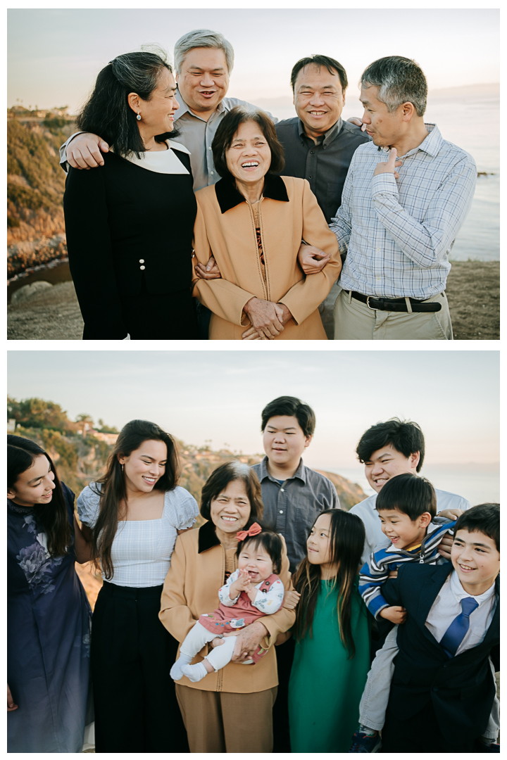 Family Photos at Christmas Tree Cove in Palos Verdes, Los Angeles, California