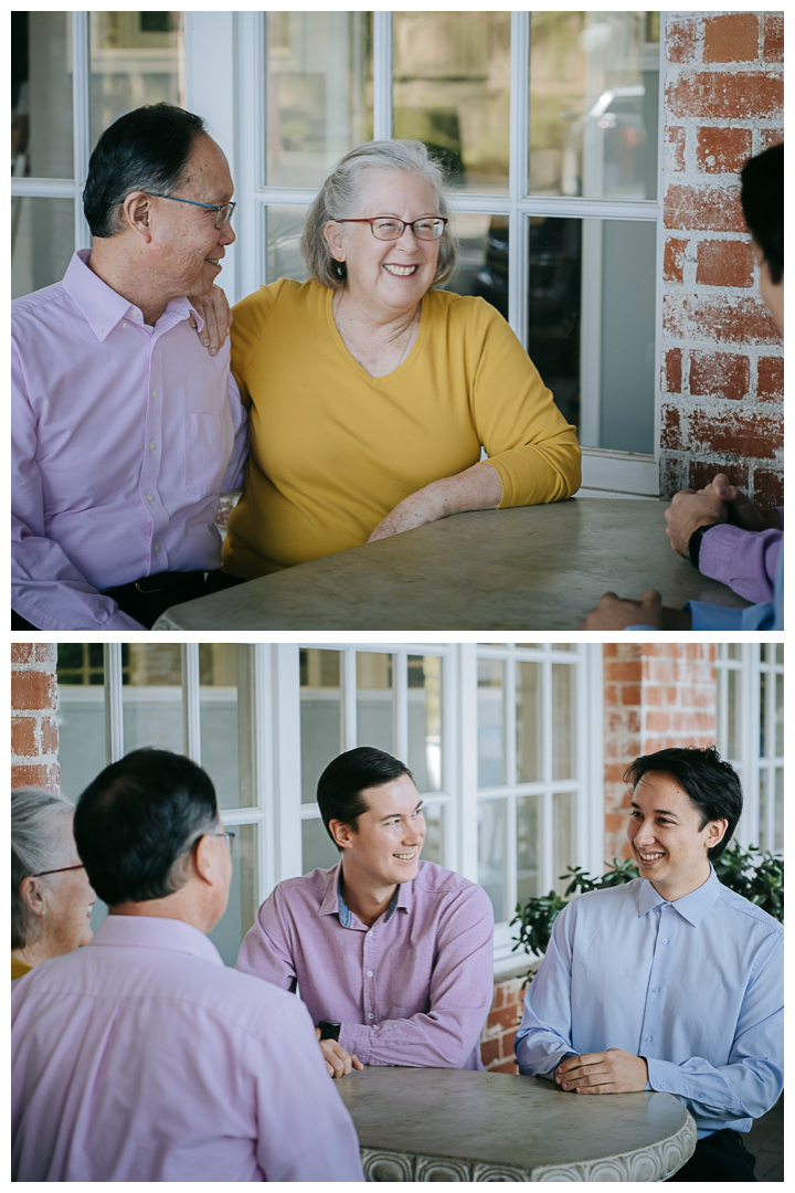 Family Photos at Malaga Cove Plaza in Palos Verdes, Los Angeles, California