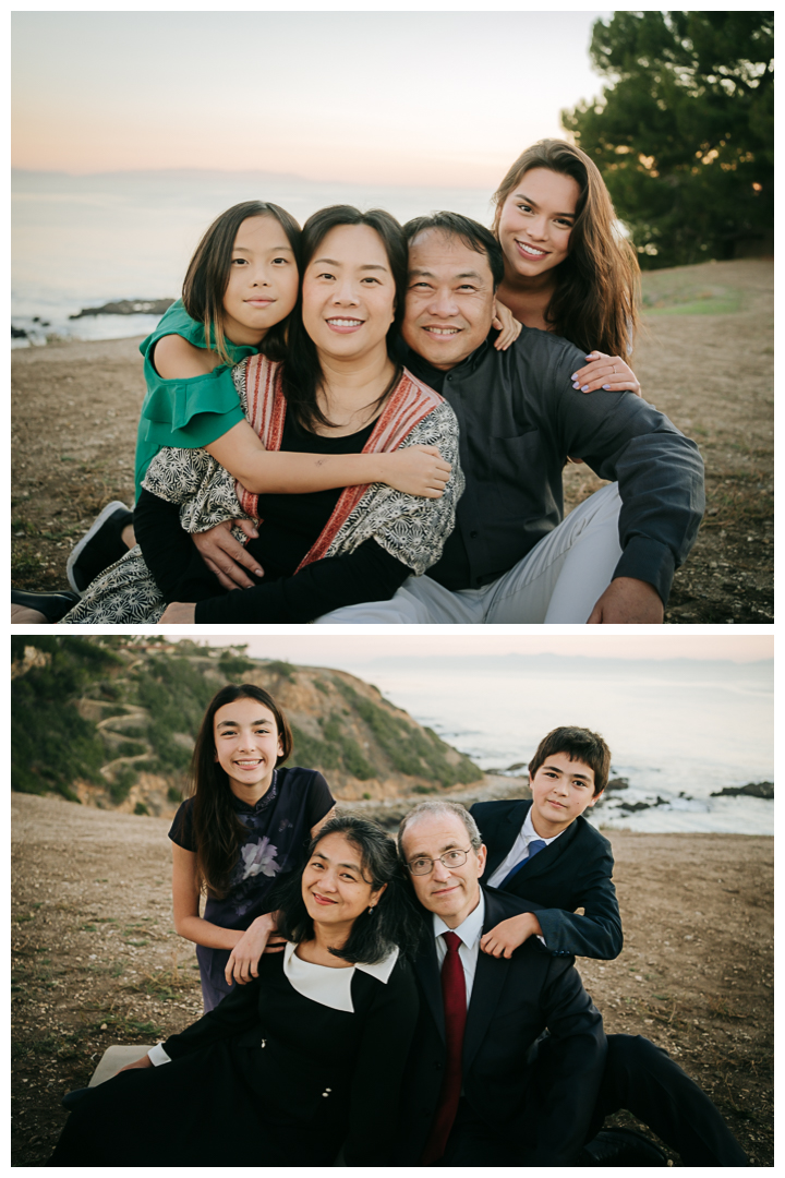 Family Photos at Christmas Tree Cove in Palos Verdes, Los Angeles, California