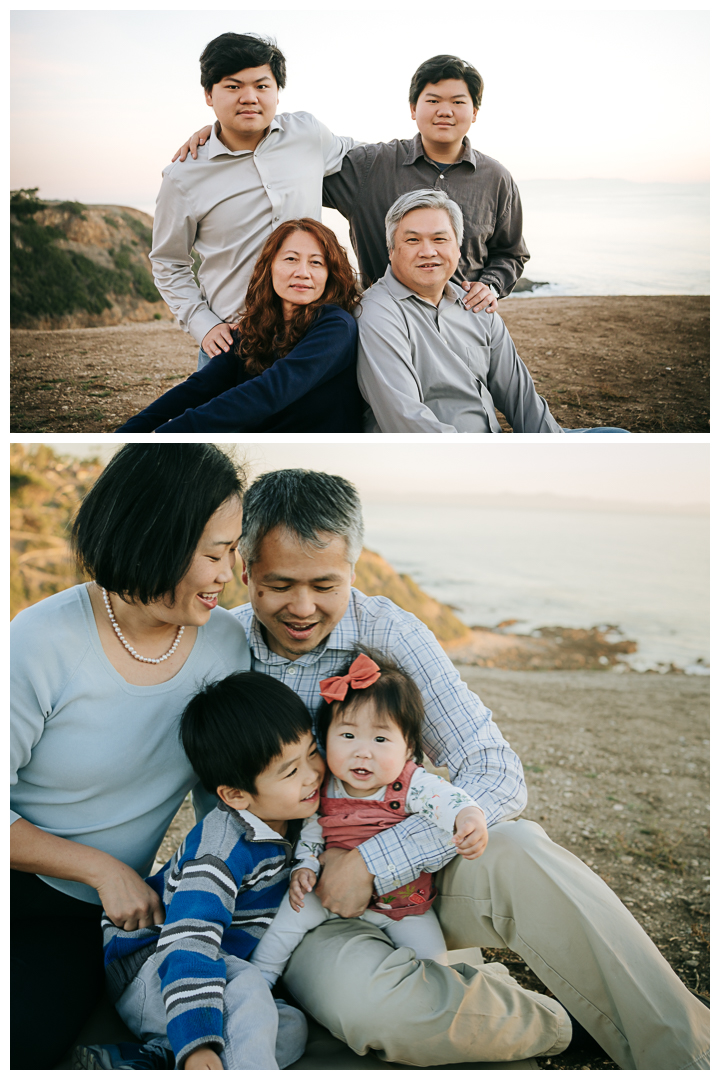 Family Photos at Christmas Tree Cove in Palos Verdes, Los Angeles, California