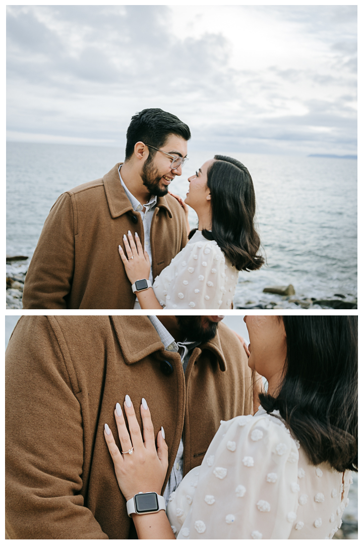 Surprise Proposal and Mini Engagement at Terranea Beach in Palos Verdes, Los Angeles, California