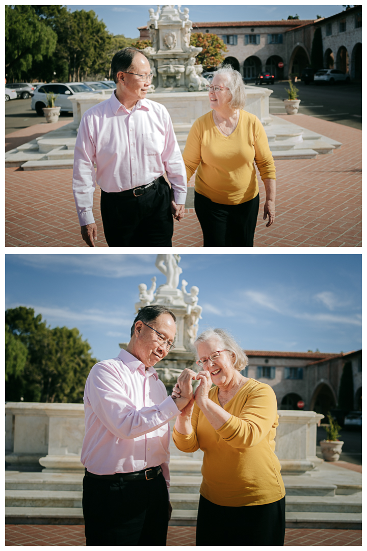 Family Photos at Malaga Cove Plaza in Palos Verdes, Los Angeles, California