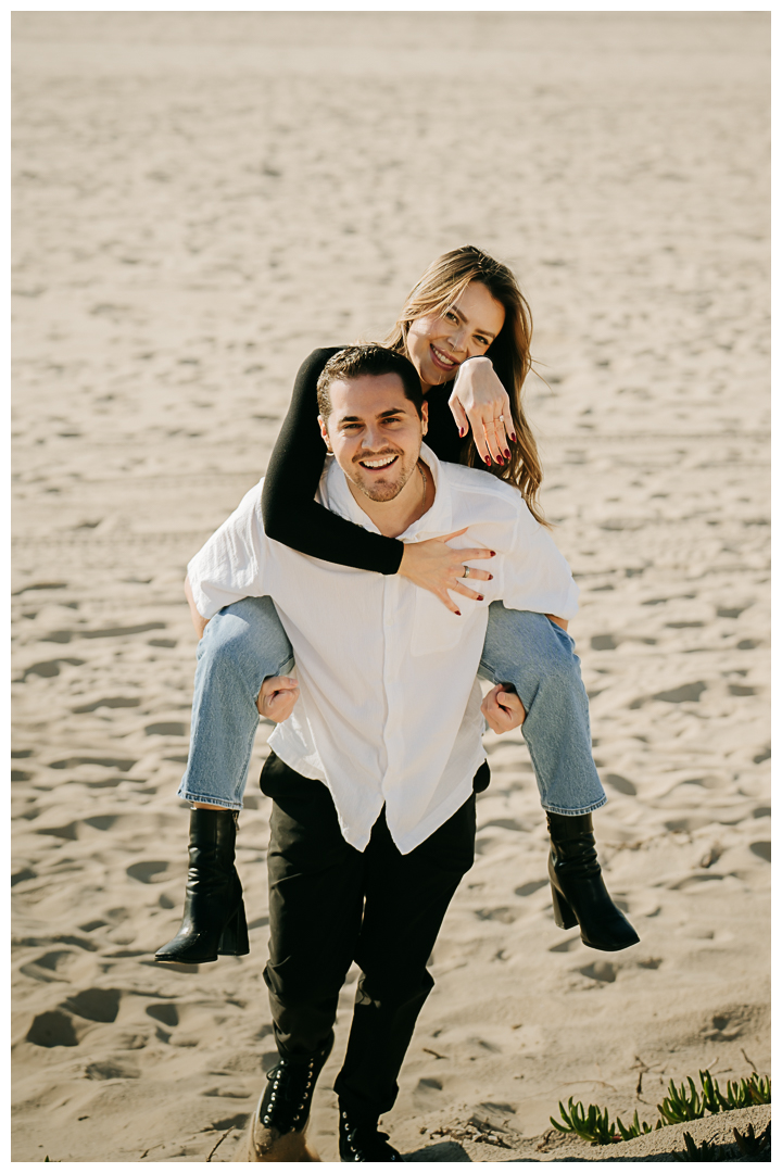 Surprise Proposal and Mini Engagement at Manhattan Beach, Los Angeles, California