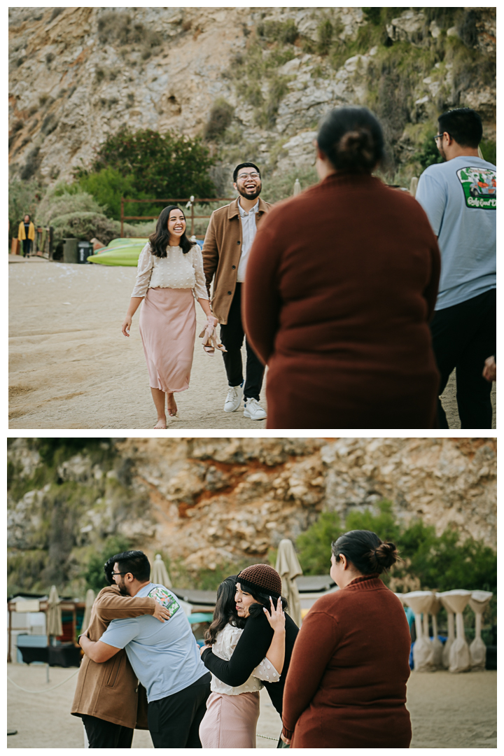 Surprise Proposal and Mini Engagement at Terranea Beach in Palos Verdes, Los Angeles, California