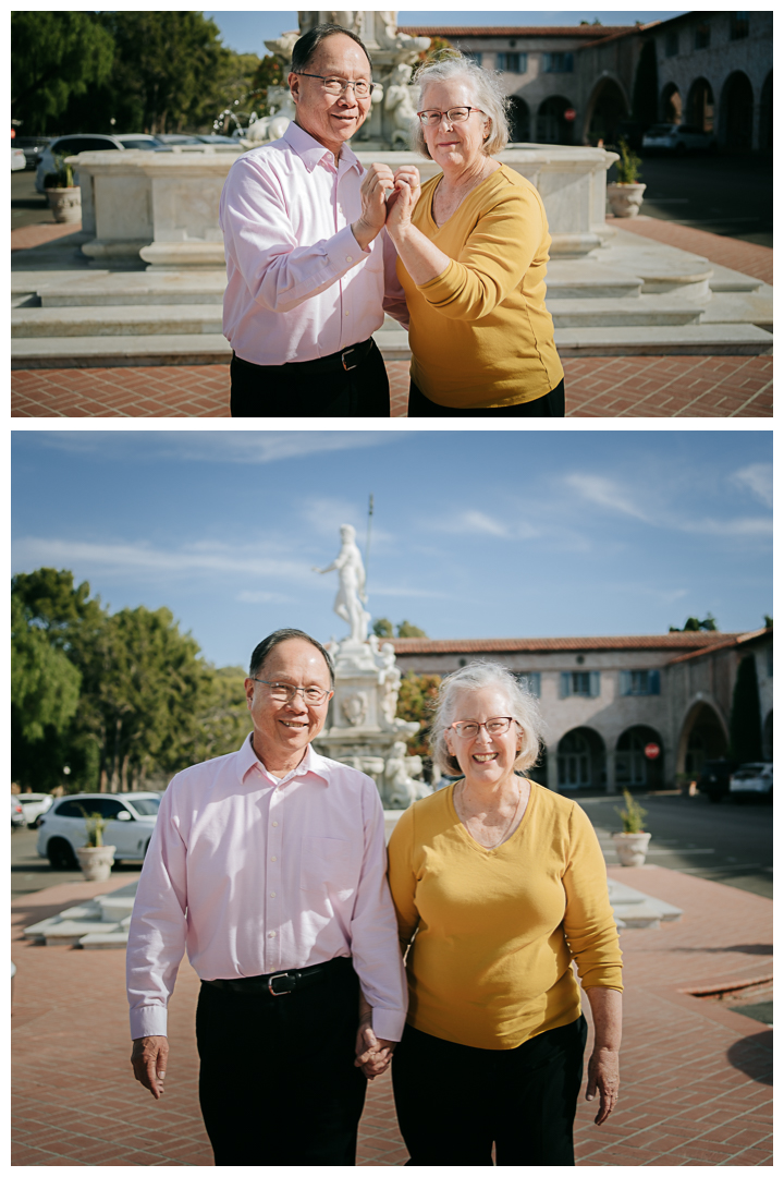 Family Photos at Malaga Cove Plaza in Palos Verdes, Los Angeles, California