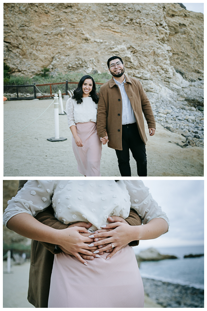 Surprise Proposal and Mini Engagement at Terranea Beach in Palos Verdes, Los Angeles, California