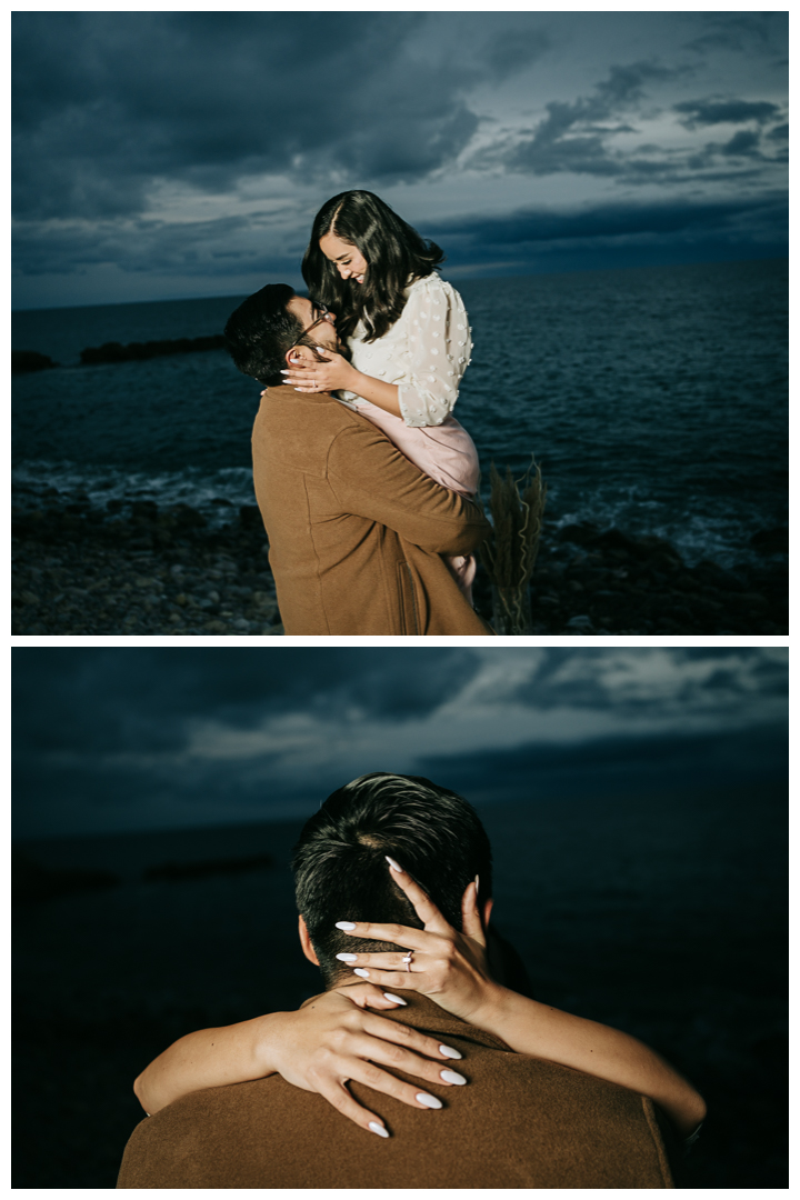 Surprise Proposal and Mini Engagement at Terranea Beach in Palos Verdes, Los Angeles, California