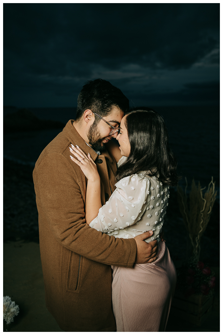 Surprise Proposal and Mini Engagement at Terranea Beach in Palos Verdes, Los Angeles, California