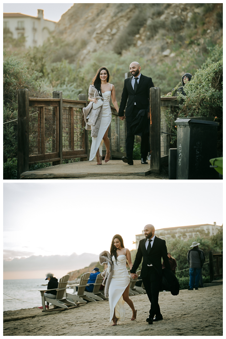 Surprise Proposal and Engagement session at Terranea Beach in Palos Verdes, Los Angeles, California