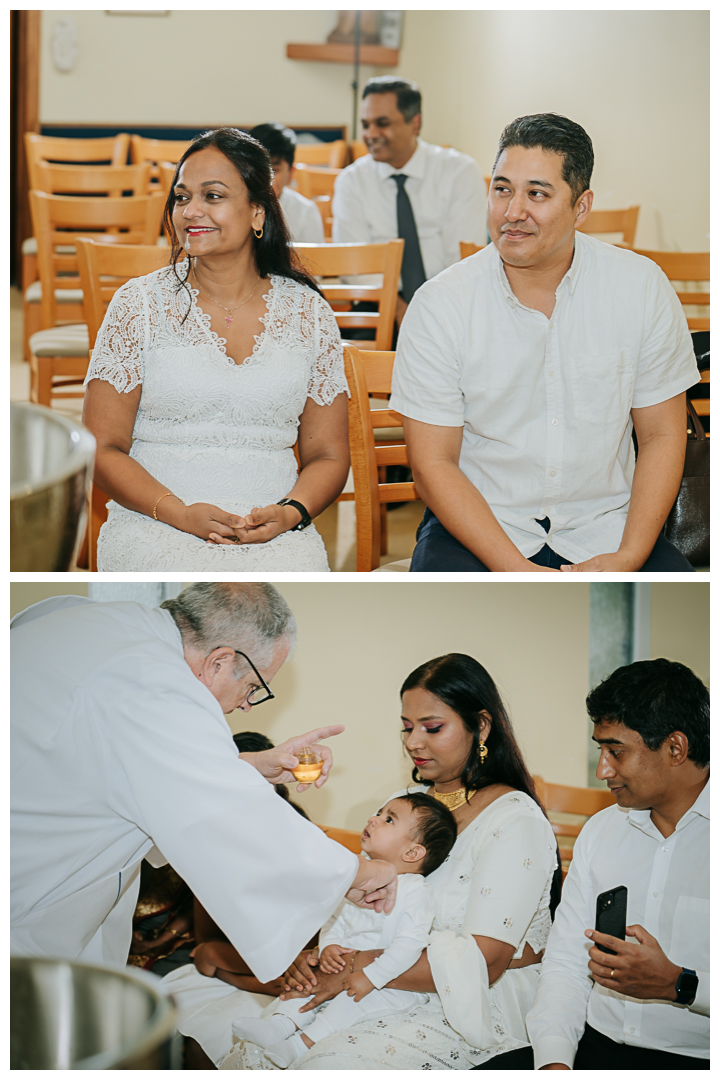 Baptism at St. Lawrence Martyr Church at Redondo Beach, Los Angeles, California