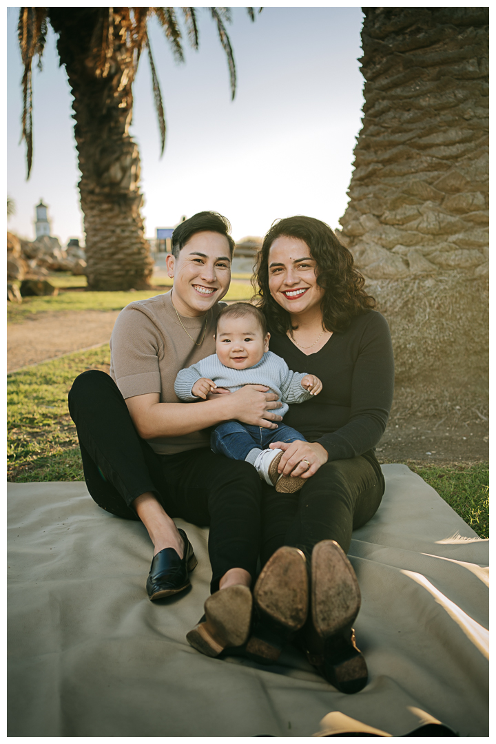 Family Photos at Point Vicente Interpretive Center Lighthouse in Palos Verdes, Los Angeles, California