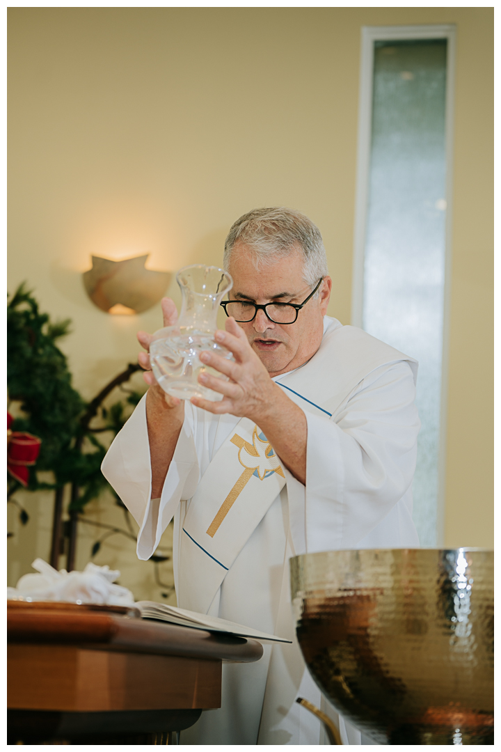 Baptism at St. Lawrence Martyr Church at Redondo Beach, Los Angeles, California