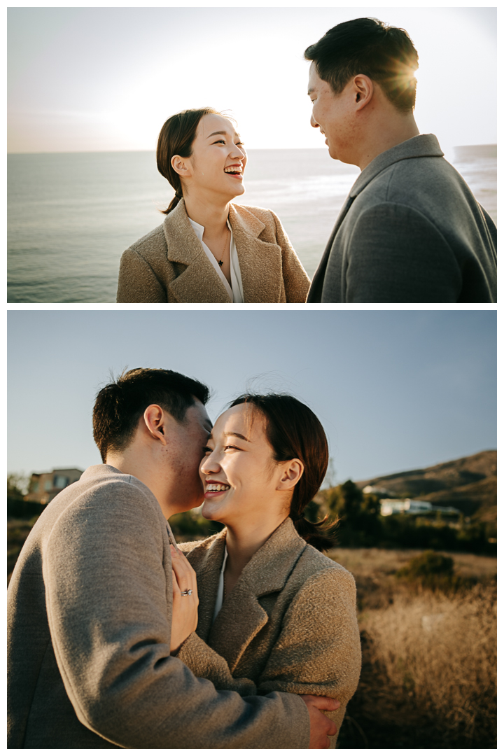 Proposal and Engagement at El Matador Beach in Malibu, Los Angeles, California