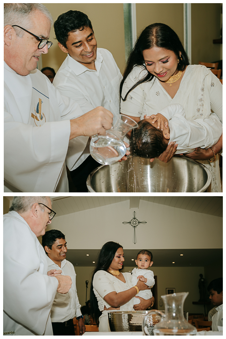 Baptism at St. Lawrence Martyr Church at Redondo Beach, Los Angeles, California