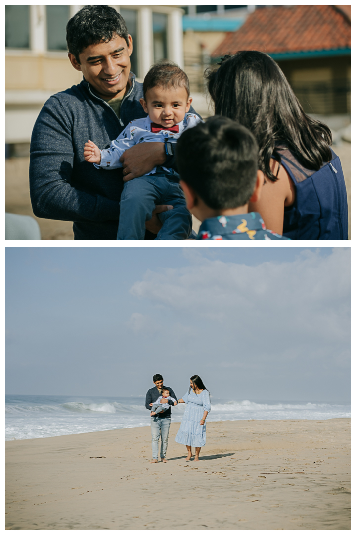 Family Picnic by the beach in Hermosa Beach, Los Angeles, California