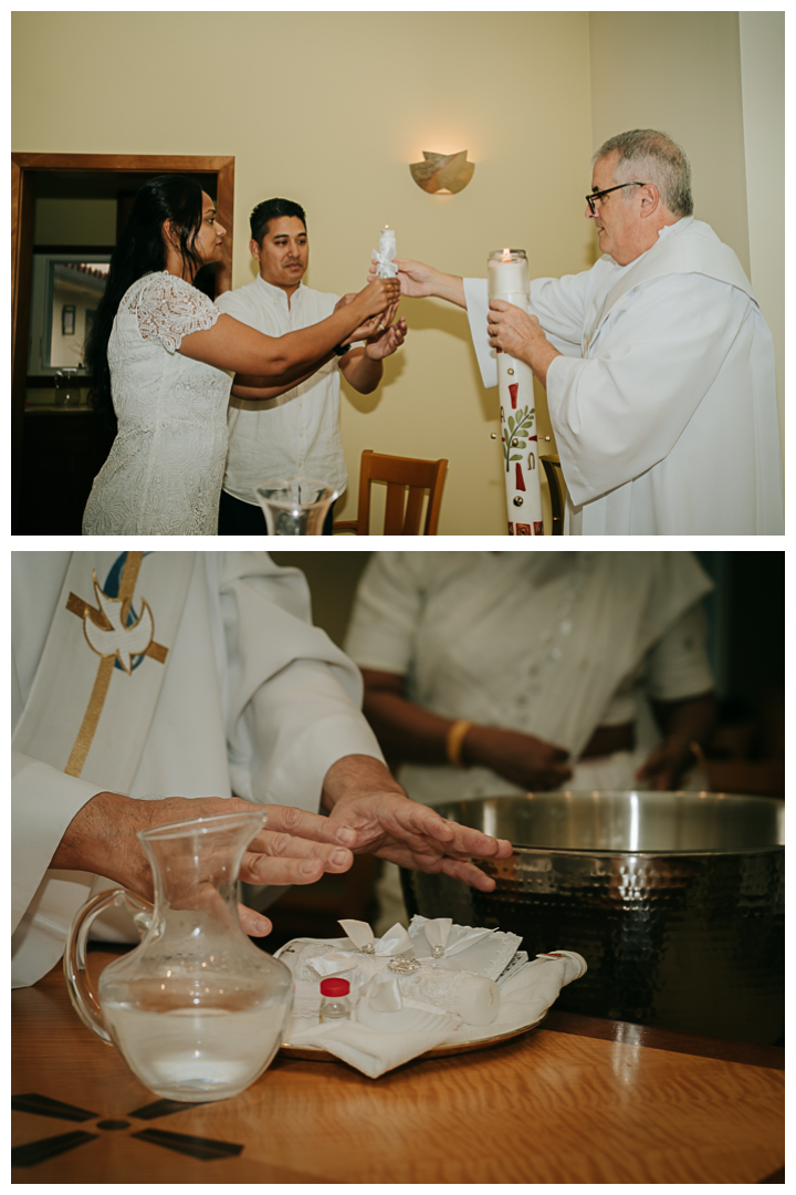 Baptism at St. Lawrence Martyr Church at Redondo Beach, Los Angeles, California