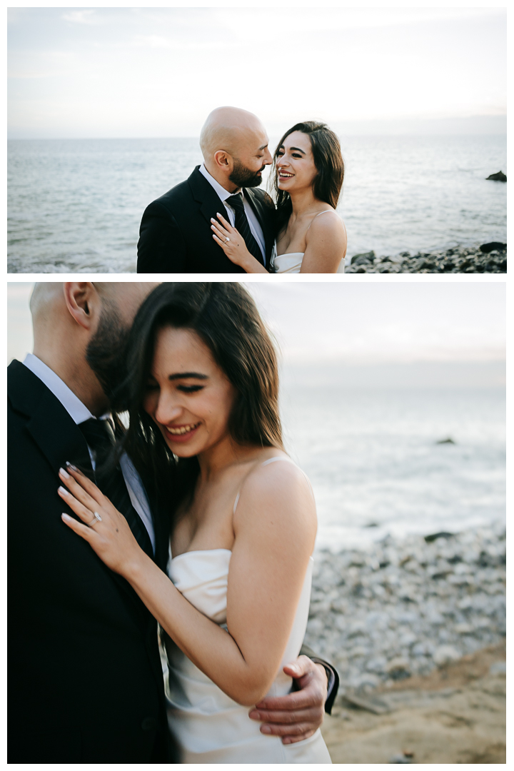 Surprise Proposal and Engagement session at Terranea Beach in Palos Verdes, Los Angeles, California