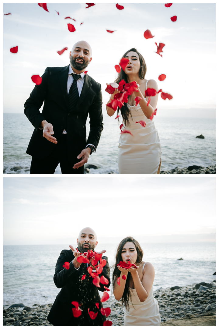 Surprise Proposal and Engagement session at Terranea Beach in Palos Verdes, Los Angeles, California