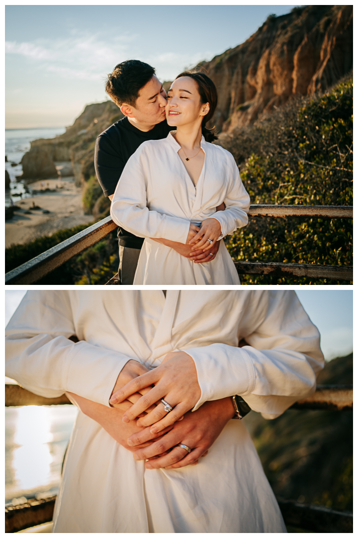 Proposal and Engagement at El Matador Beach in Malibu, Los Angeles, California