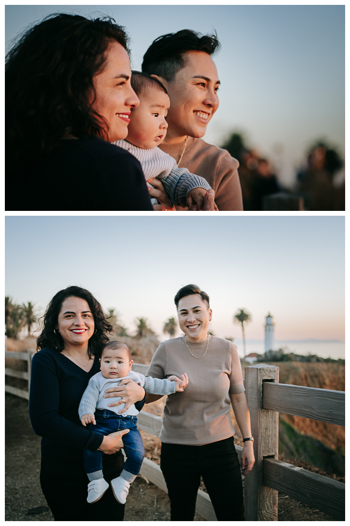 Family Photos at Point Vicente Interpretive Center Lighthouse in Palos Verdes, Los Angeles, California