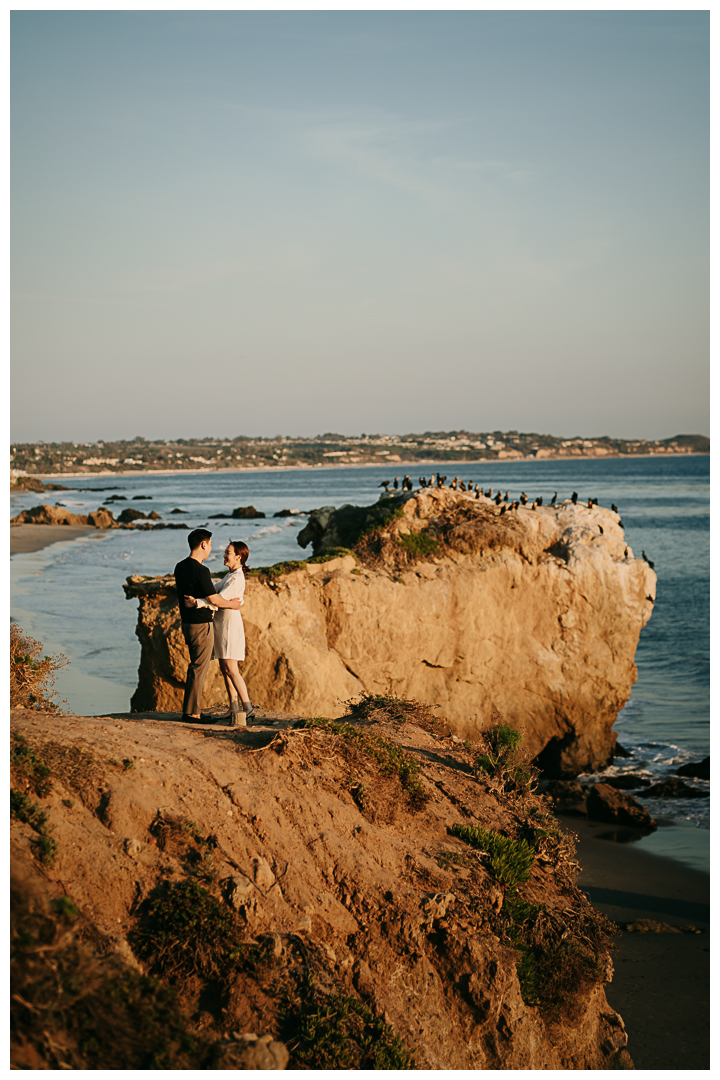 Proposal and Engagement at El Matador Beach in Malibu, Los Angeles, California