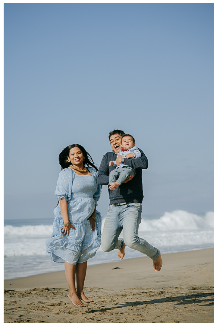 Family Picnic by the beach in Hermosa Beach, Los Angeles, California