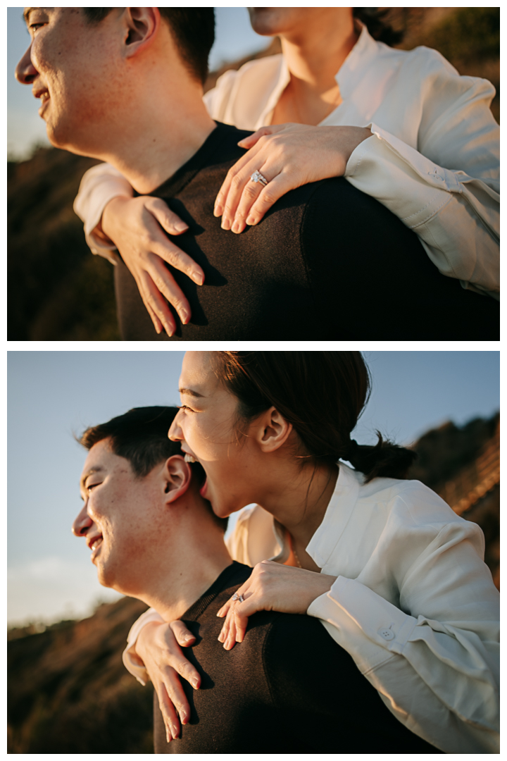 Proposal and Engagement at El Matador Beach in Malibu, Los Angeles, California