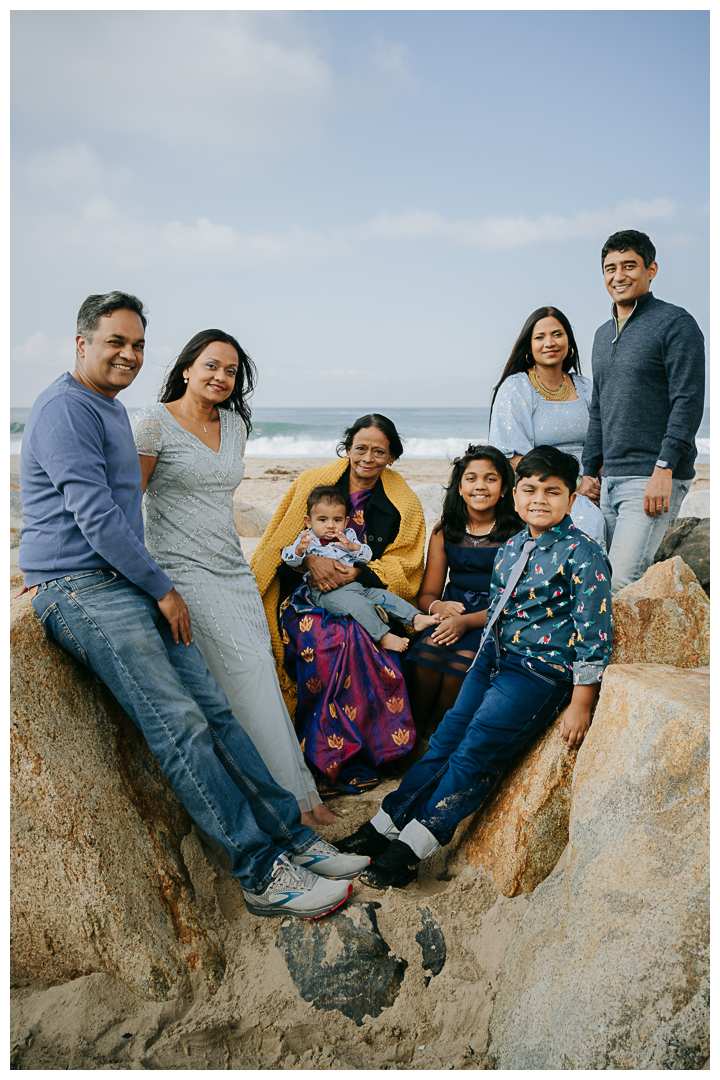 Family Picnic by the beach in Hermosa Beach, Los Angeles, California