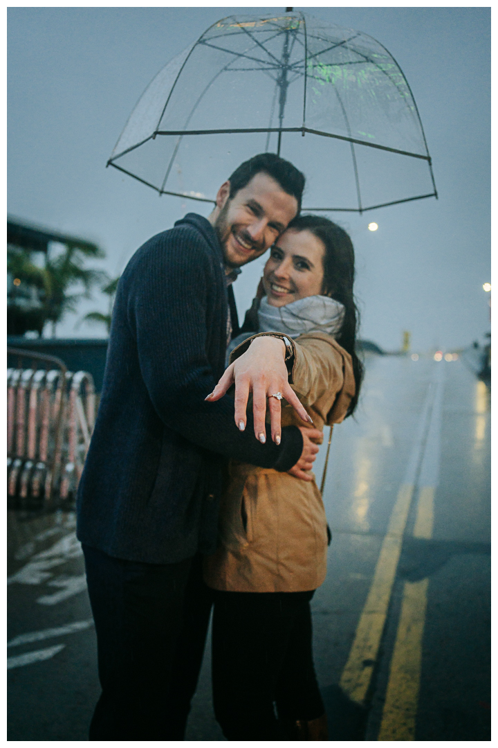 Surprise Proposal and Engagement session at Tongva Park in Santa Monica, Los Angeles, California