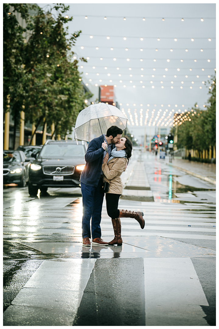 Surprise Proposal and Engagement session at Tongva Park in Santa Monica, Los Angeles, California