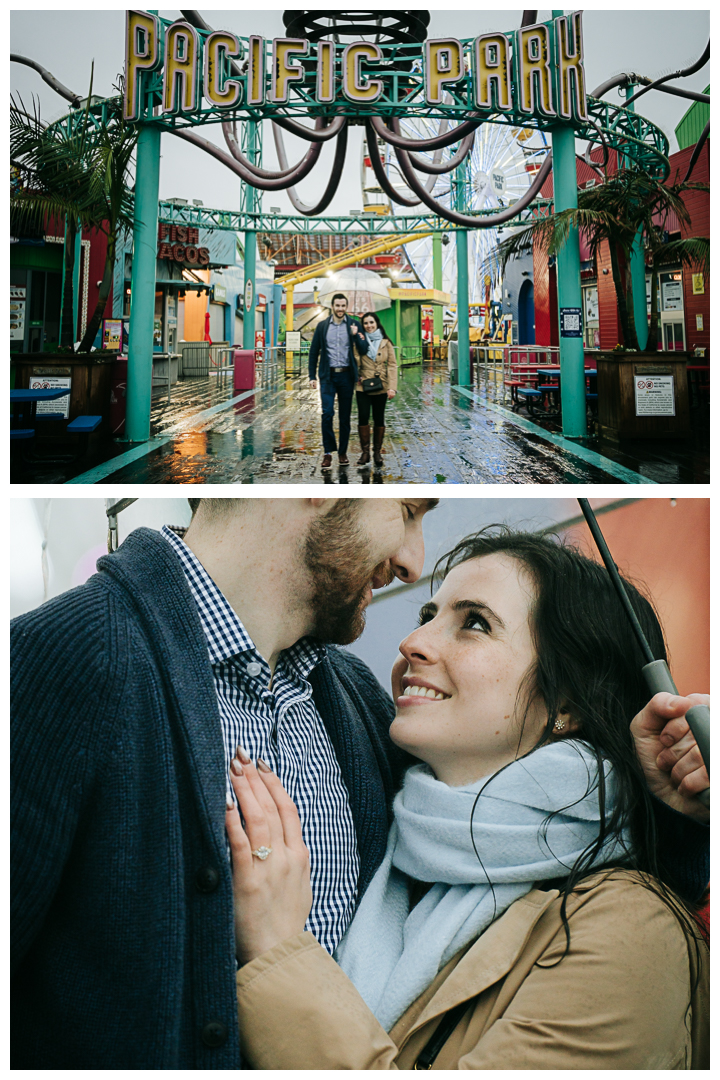 Surprise Proposal and Engagement session at Tongva Park in Santa Monica, Los Angeles, California