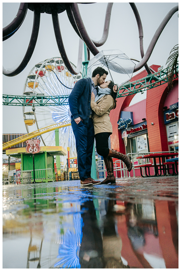 Surprise Proposal and Engagement session at Tongva Park in Santa Monica, Los Angeles, California