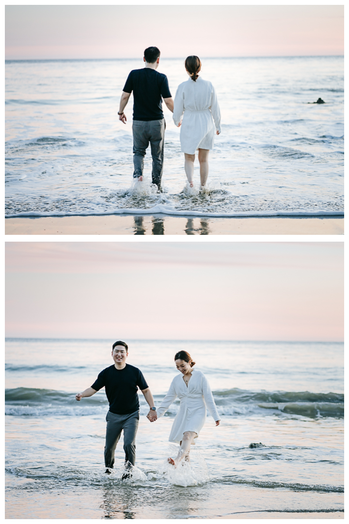 Proposal and Engagement at El Matador Beach in Malibu, Los Angeles, California