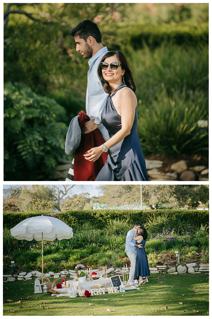 Surprise Proposal & Mini Engagement session in Malibu, Los Angeles, California