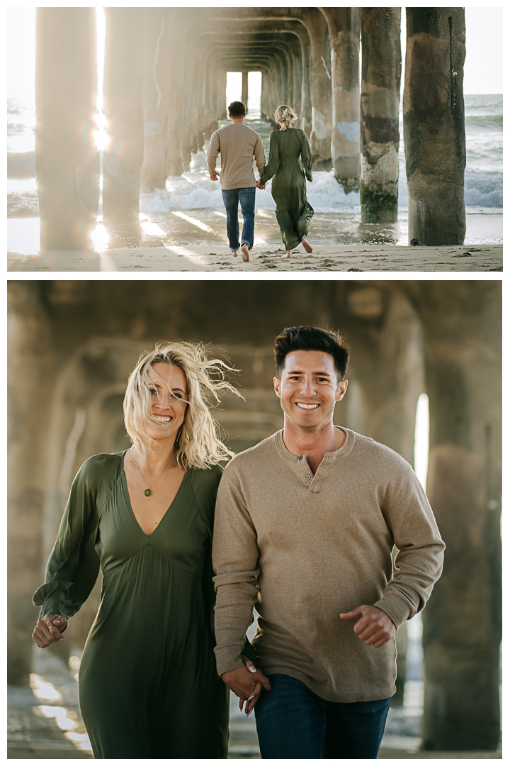 Engagement session at Manhattan Beach, Los Angeles, California