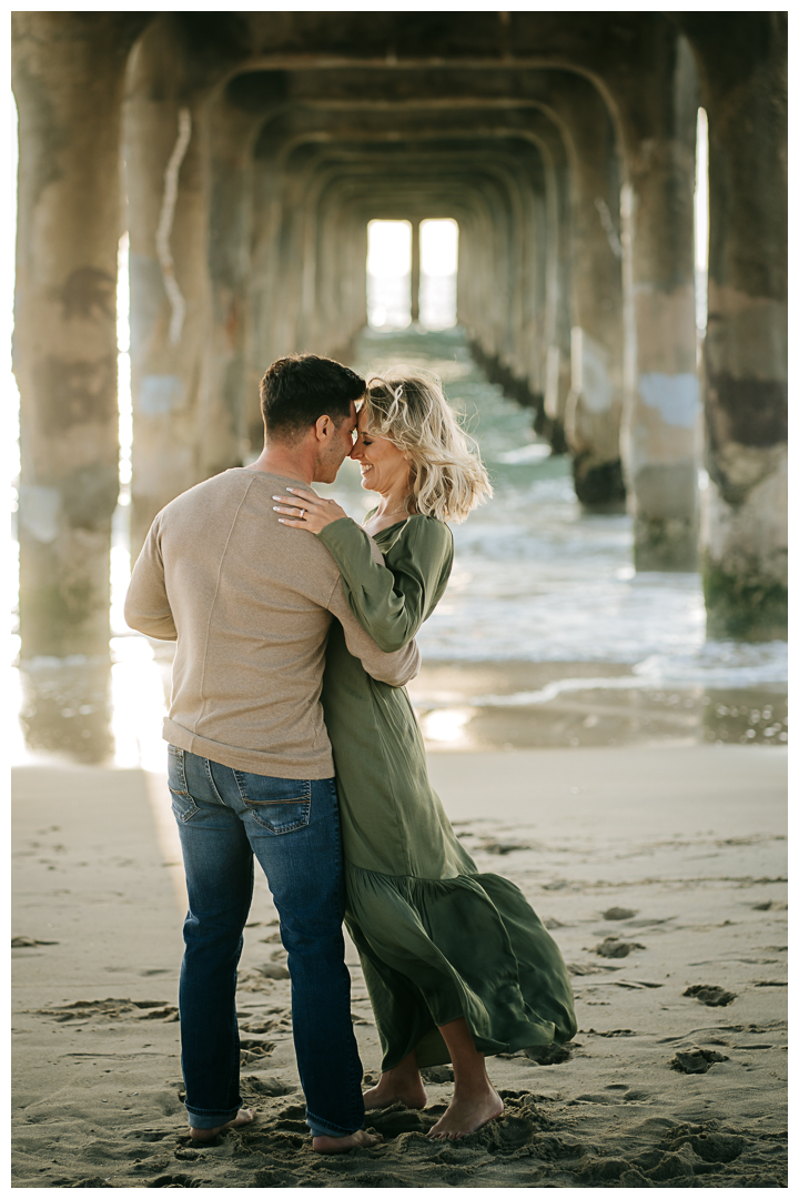 Engagement session at Manhattan Beach, Los Angeles, California