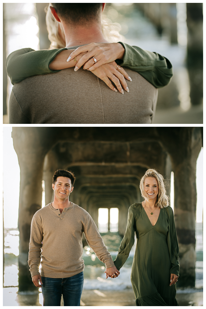 Engagement session at Manhattan Beach, Los Angeles, California