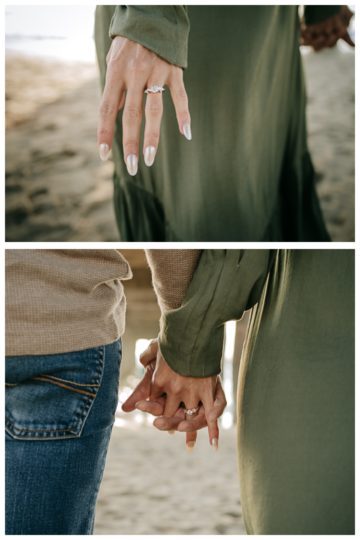 Engagement session at Manhattan Beach, Los Angeles, California