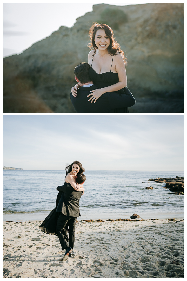 Surprise Proposal & Mini Engagement session in Laguna Beach, Los Angeles, California