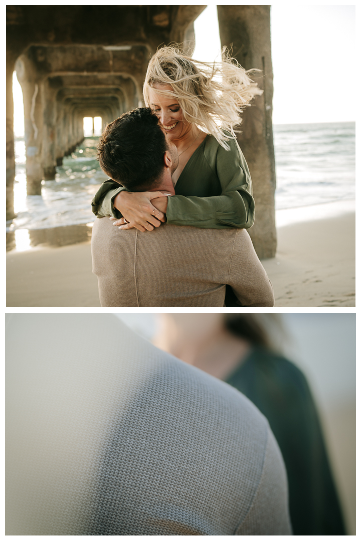 Engagement session at Manhattan Beach, Los Angeles, California