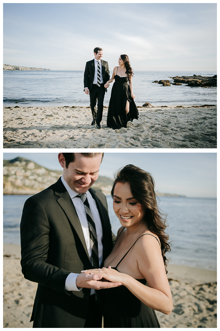 Surprise Proposal & Mini Engagement session in Laguna Beach, Los Angeles, California