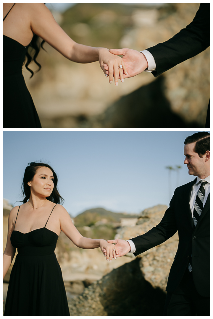 Surprise Proposal & Mini Engagement session in Laguna Beach, Los Angeles, California