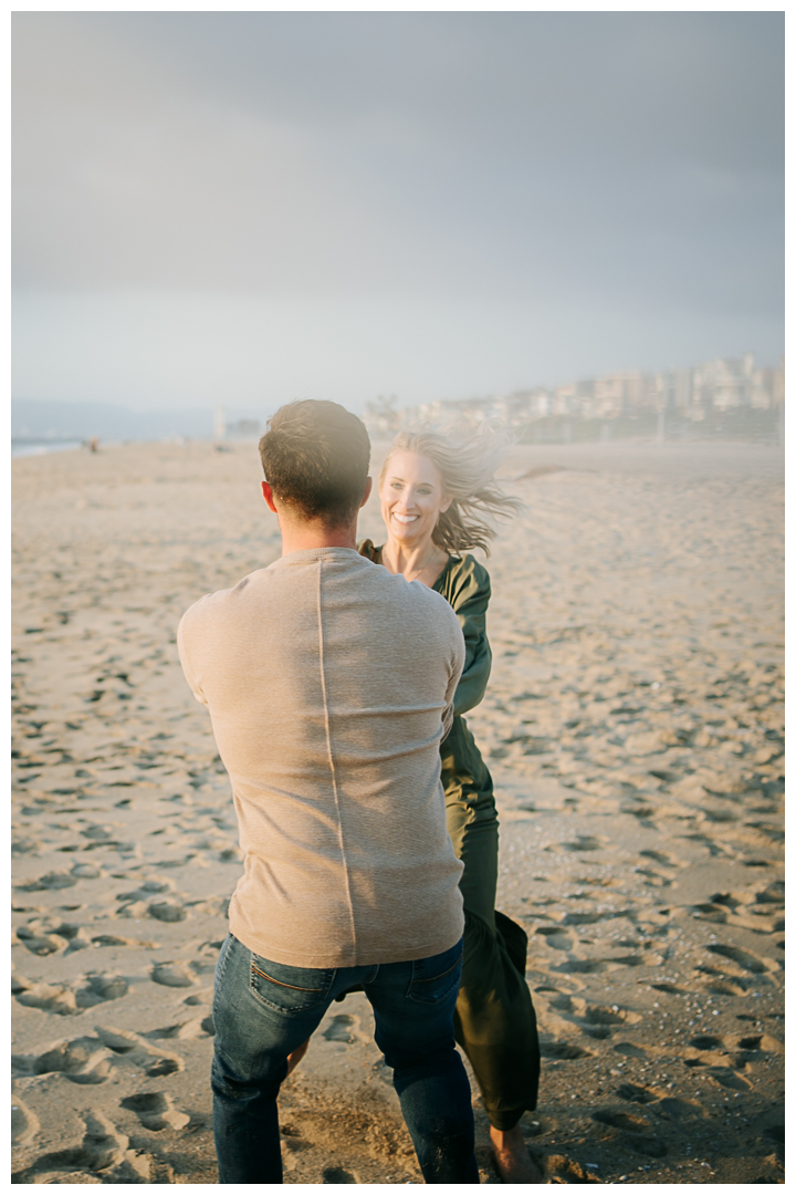 Engagement session at Manhattan Beach, Los Angeles, California